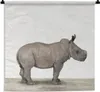 MuchoWow® Wandteppich Wandbehang Rhinozeros - Tiere - Produktbild-Vorschau 1