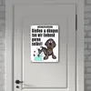 Gießen und düngen - Kein Hundeklo Schild in weiß Produktbild-Vorschau 6