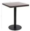 vidaXL Bistro stůl tmavě hnědý 60x60 cm MDF Náhled obrázku produktu 5