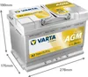A studio shot of a VARTA car battery. Produktbild-Vorschau
