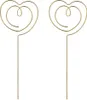 Cake Topper Herzen 12cm Metall Gold 2er Set Produktbild-Vorschau 1