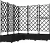 vidaXL Záhradný kvetináč, 5 ks, čierny, 120 x 120 x 125,5 Náhľad obrázku produktu 1