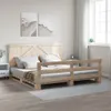 The Living Store Massivholzbett mit Kopfteil 200x200 cm Produktbild-Vorschau 4