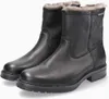 A pair of black winter boots with fur lining. Produktbild-Vorschau