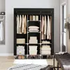 Kleiderschrank Stoff 130x170cm XL Faltschrank 8 Fächer 2 Produktbild-Vorschau 9