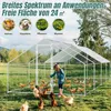 Aopunly Poulailler 3x8x2m Poulailler pour petits animaux Voir les images du produit 6