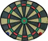 A dartboard with two darts. Produktbild-Vorschau