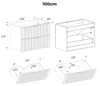Waschtischschrank 57x100x46cm XILO BLACK WOTAN 82-100-D-2S Produktbild-Vorschau 9