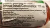 A close-up of a product label showing ingredients and other product information. Produktbild-Vorschau