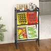 BALCONERA 4-Kisten-Metall-Getränkekistenregal (mit Ablage) Produktbild-Vorschau 3