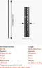Product specifications and dimensions of ground anchors. Podgląd zdjęcia produktu