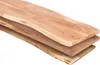 Three wooden planks with live edges stacked on top of each other. Produktbild-Vorschau