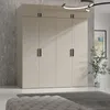 Kleiderschrank, Drehtürenschrank Kaschmir mit Ablageflächen und Kleiderstangen Breite 200 cm Produktbild-Vorschau