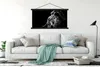 MuchoWow® Textilposter Tiere - Wild - Löwe - Schwarz - Weiß Produktbild-Vorschau 3