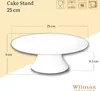 Présentoir à gâteaux Wilmax 25 cm, porcelaine blanche Voir les images du produit 3