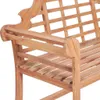 Ławka Ogrodowa, 127X58,5X92,5 Cm, Lite Drewno Tekowe Podgląd zdjęcia produktu 3