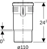 Geberit Silent-PP, Langmuffe, d110mm, 1 Stk. Produktbild-Vorschau 4