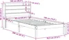 vidaXL Massivholzbett ohne Matratze 90x190 cm Kiefer Produktbild-Vorschau 8