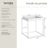 Table d'appoint CAMBRIDGE 40x40x44cm - blanc Voir les images du produit 6