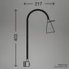 LED Bettleuchte 400 lm 3000 K mit Flexarm H 40 cm weiß Produktbild-Vorschau 8