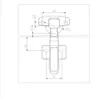 set di 4 cerniere (nuove) per PAX (Ikea) con chiusura Anteprima dell’immagine prodotto 6