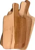 A stack of wooden cutting boards with handles, arranged diagonally. Produktbild-Vorschau