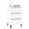 vidaXL Comodino bianco 40x35x70 cm in materiale derivato Anteprima dell’immagine prodotto 5