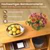 COSTWAY 91x44x89cm Küchenwagen aus Holz Bambus, Produktbild-Vorschau 7