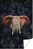 MuchoWow® Poster Elefant - Orange - Rauch 60x90 cm - Produktbild-Vorschau 1
