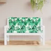vidaXL Coussins de banc de jardin 2 pcs. Motif de feuilles Voir les images du produit 2