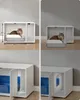 SONGMICS HOME kočičí toaleta s otevíracími dvířky, montáž Náhled obrázku produktu 5