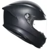 A studio shot of a motorcycle helmet on a white background. Produktbild-Vorschau