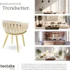 A collage showing a chair and various room settings. Produktbild-Vorschau