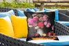 MuchoWow® Outdoor Kissen - Obst - Rosa - Stilleben - 60x60 Produktbild-Vorschau 4