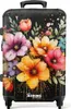 NoBoringSuitcases.com® Großer Koffer - Blumen im Produktbild-Vorschau 1