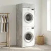 vidaXL Armoire pour lave-linge en béton 67,5 x 68 x 200 cm Voir les images du produit 1