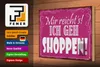 Holzschild  Mir reicht`s ich geh shoppen, 30x20 cm, Produktbild-Vorschau 4