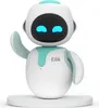 A white and teal robot named Eilik is shown from the front, waving its left arm. Náhled obrázku produktu