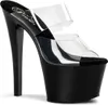 SKY-302 Damen Slipper von Pleaser, Transparent Schwarz , EU Produktbild-Vorschau 1