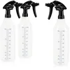 com-four® 3x Sprühflasche mit Skala - chemiebeständiger Produktbild-Vorschau 1