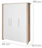 roba Kinderkleiderschrank 3-türig Malo - Schrank für Baby- Produktbild-Vorschau 4