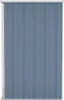 vidaXL Anbauschuppen Grau 118x100x178 cm Verzinkter Stahl Produktbild-Vorschau 4