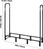 Metalowy stojak na drewno opałowe VEVOR, 122x32x118 cm, Podgląd zdjęcia produktu 8