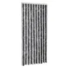 Fliegenvorhang Grau und Schwarz 90x220 cm Chenille Produktbild-Vorschau 1