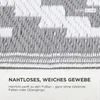 HOMESCAPES Outdoor Teppich wetterfest grau-weiß 120x180 cm, Produktbild-Vorschau 3