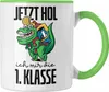 Trendation - Tasse Einschulung Dino T-rex Motiv Geschenk Produktbild-Vorschau 1
