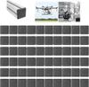 60 Stück Endkappen für Aluprofil 20x20 Schwarz Hochwertiger Produktbild-Vorschau 1