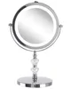 BELIANI Kosmetikspiegel Silber dia. 20 cm Metall mit LED Produktbild-Vorschau 1