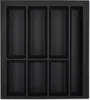 ORGA-BOX VII Design Besteckeinsatz schwarz 426 x 474 mm Produktbild-Vorschau 1