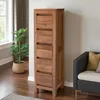 Teako Design Highboard Ysane Teakholz Massiv 115x30cm mit Produktbild-Vorschau 3